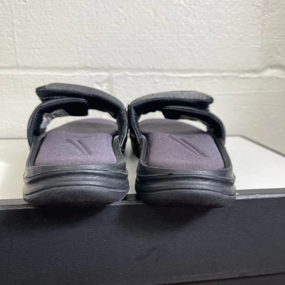 Nike Ultra Comfort 386626-061 Sandals Slides Black Slip‎ On Kids Size 2 Y